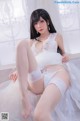 Coser @ 水 淼 Aqua Vol.067: 婚纱 + 黑皮 蜜蜂 (88 photos)